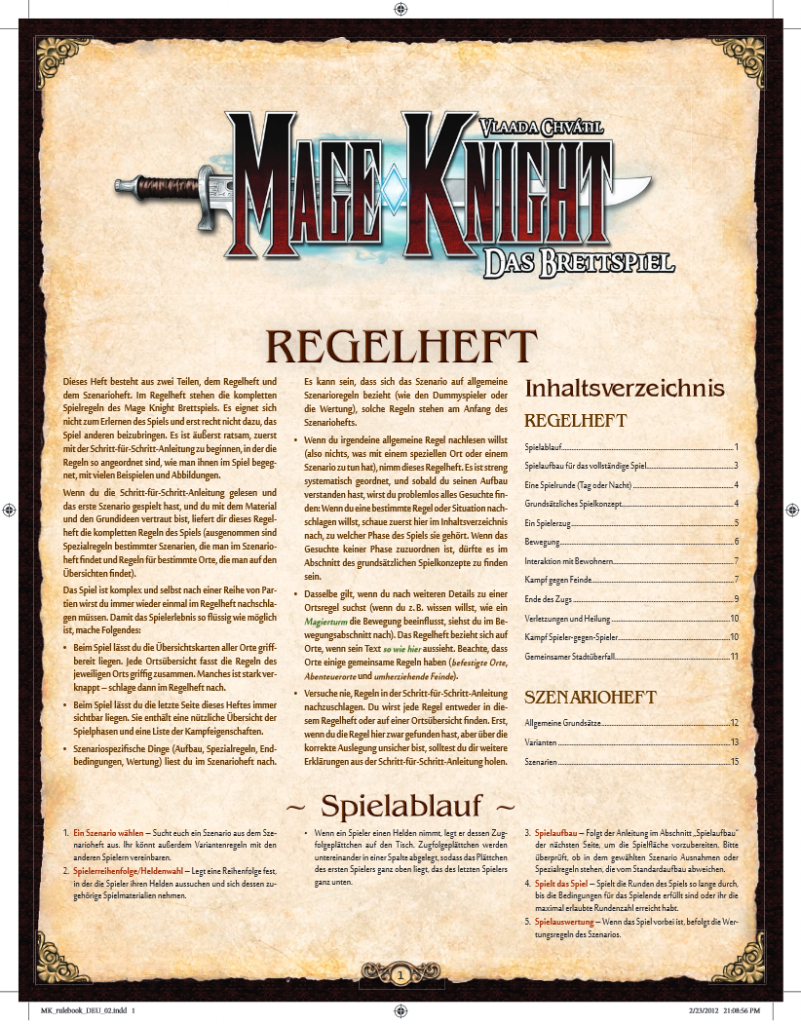 Mage Knight - das Brettspiel