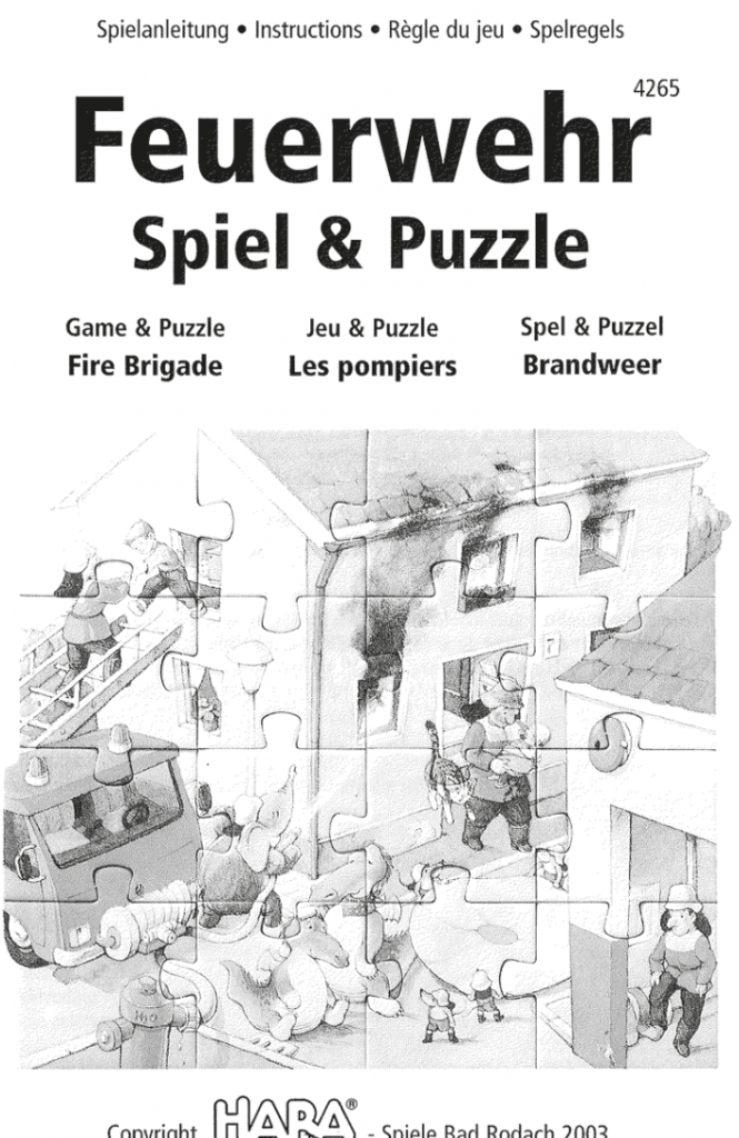 Spiel & Puzzle Feuerwehr