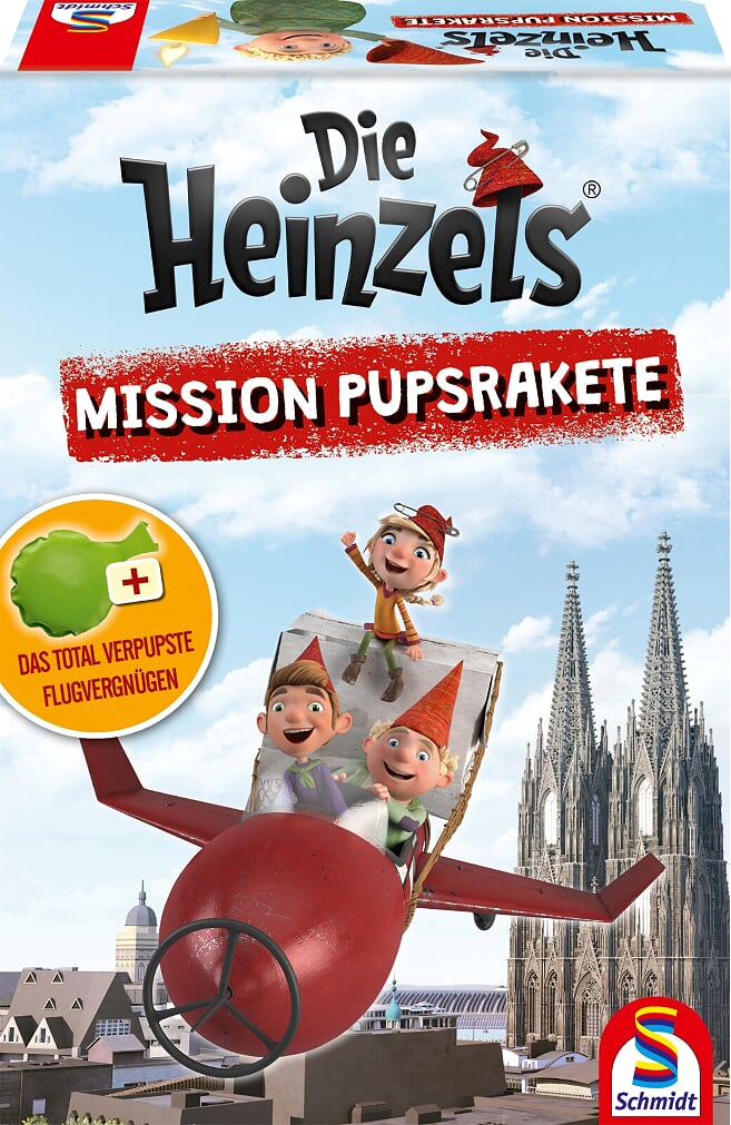 „Die Heinzels - Mission Pupsrakete“ von Schmidt Spiele